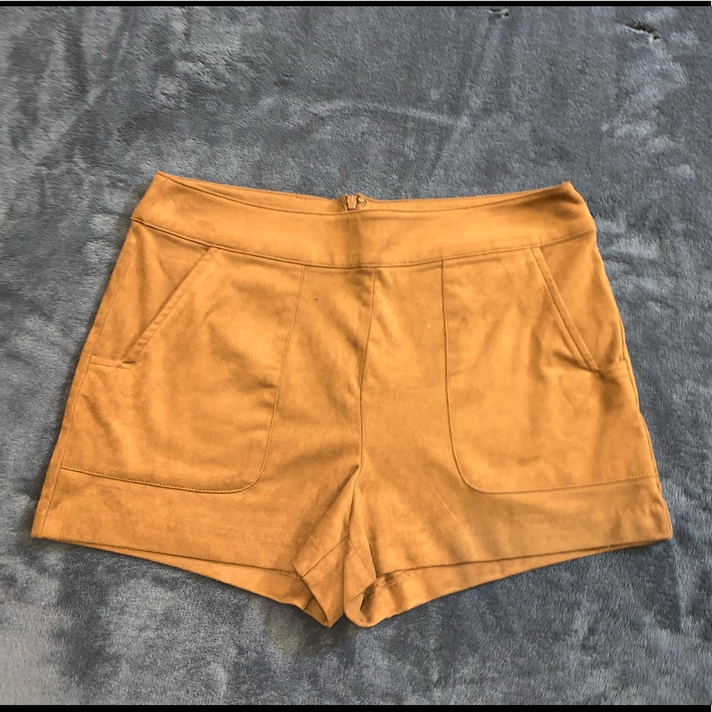 Suede shorts